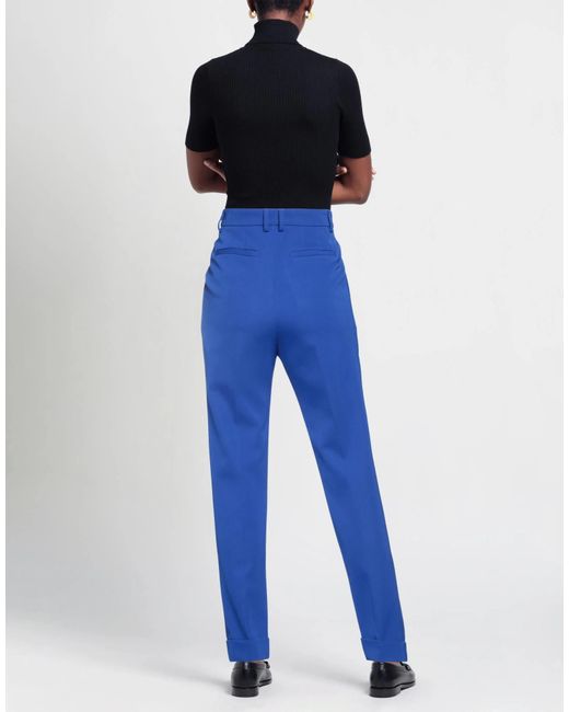 Saint Laurent Blue Solid Color Formal Trousers