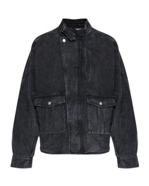 Isabel Marant Blue Isaiah Oversized Denim Jacket for men
