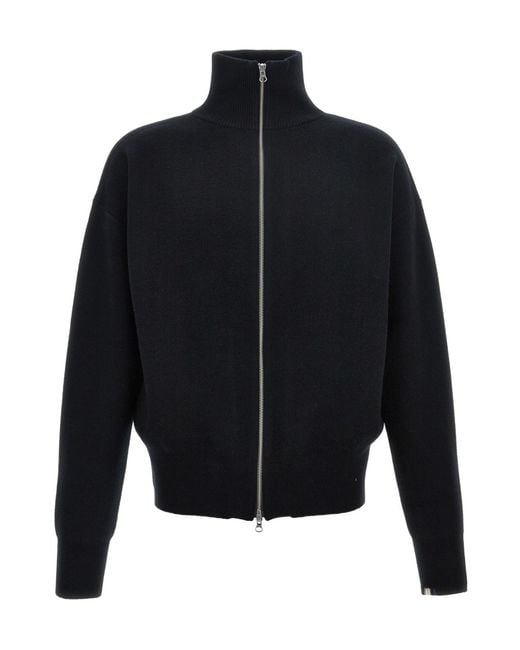 Extreme Cashmere Blue Long-Sleeved Knitted Cardigan for men