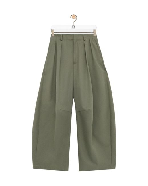 Loewe Green Barrel Trousers