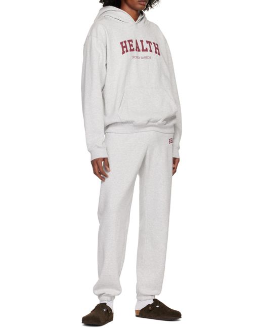 Sporty & Rich White Long-Sleeved Sweater for men