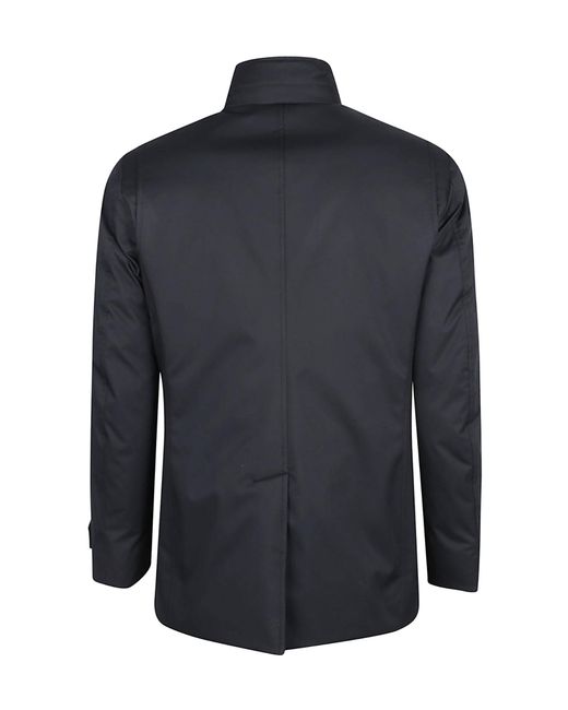 Moorer Blue Gorner-Kn Quilted Down Jacket for men