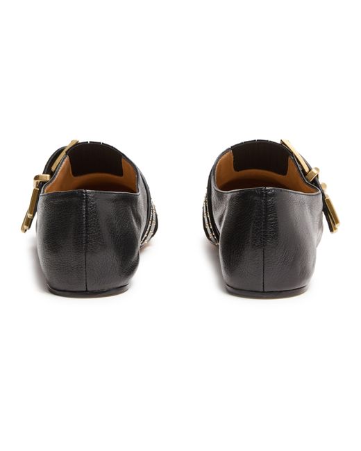 Chloé Black Pointed-Toe Flats