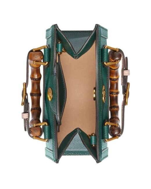 Gucci Green Mini Diana Top Handle Bag