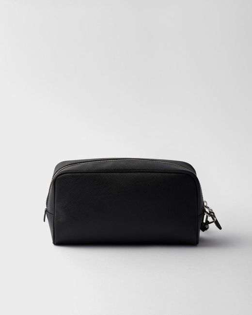 Prada Black Saffiano Pouch for men