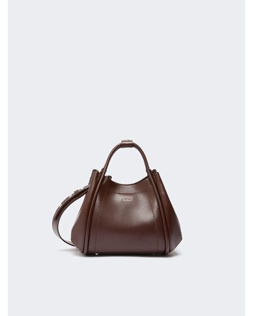 Max Mara Brown Double-Handle Shoulder Bag