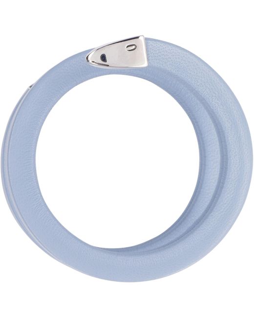 Bottega Veneta Blue Spiralled Wrist Cuff