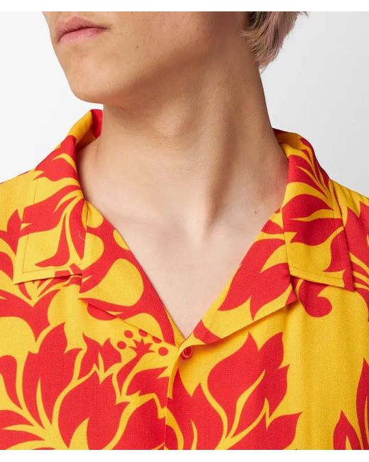 ERL Orange Short-Sleeved Shirt for men