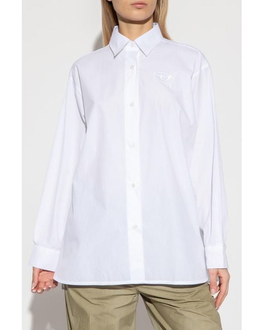 DIESEL White C Bruce B Buttoned Shirt