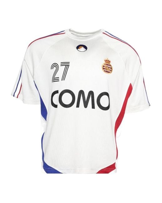 Rhude White 27 Crewneck Jersey T-Shirt for men