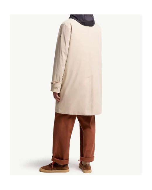 Moncler White Kervoyal Hooded Long Down Parka Jacket for men