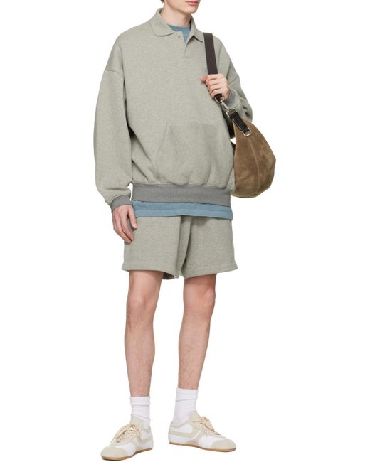 Fear Of God Gray Signature 90S Polo Sweatshirt for men