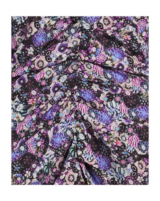 Isabel Marant Blue Slimfit Floralprint Dress