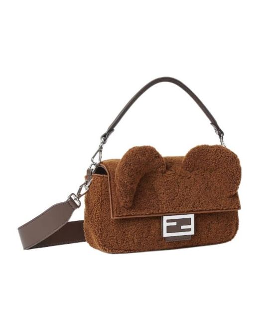 Fendi Brown Baguette Shoulder Bag for men