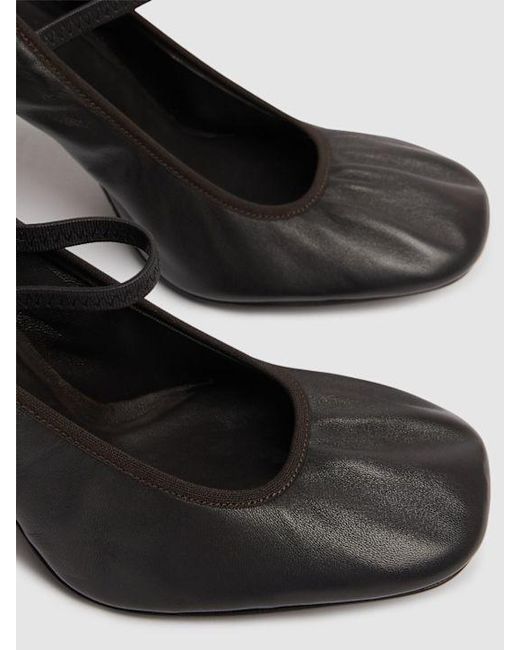 Lemaire Black Square Ballet Heels