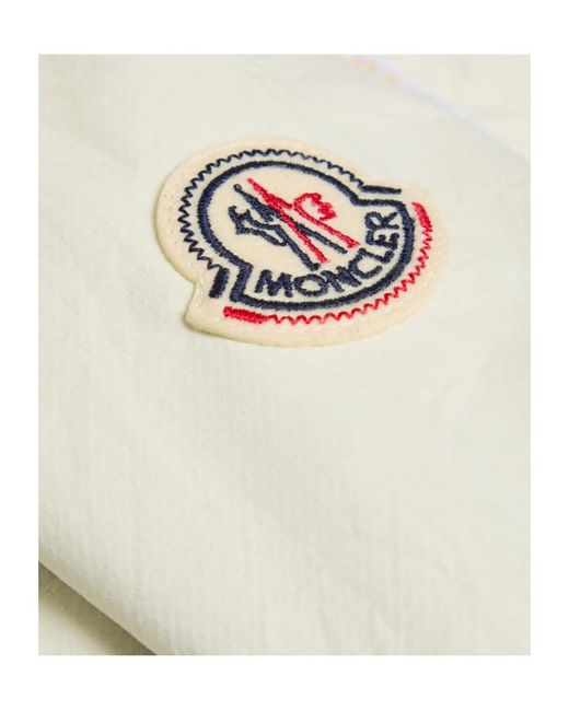 Moncler White Hooded Shell Jacket for men