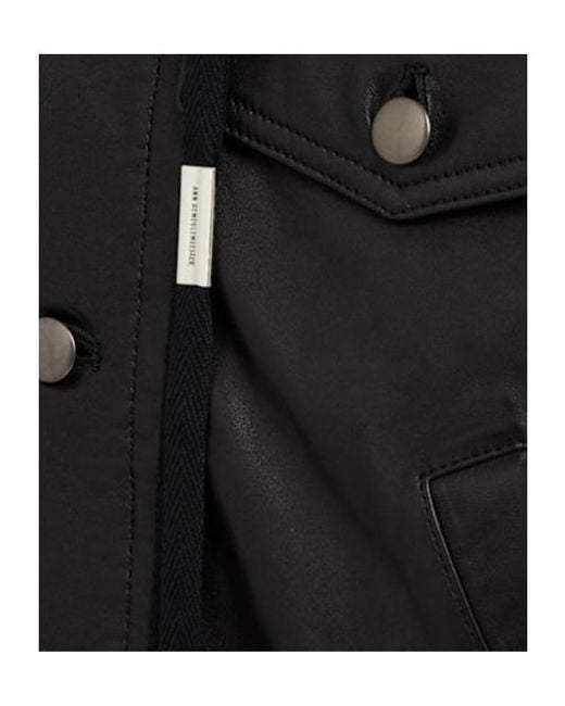 Ann Demeulemeester Black Raf 5-Pocket Standard Leather Jacket for men