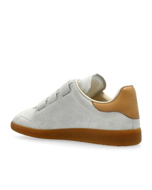 Isabel Marant White Beth Leather Sneakers