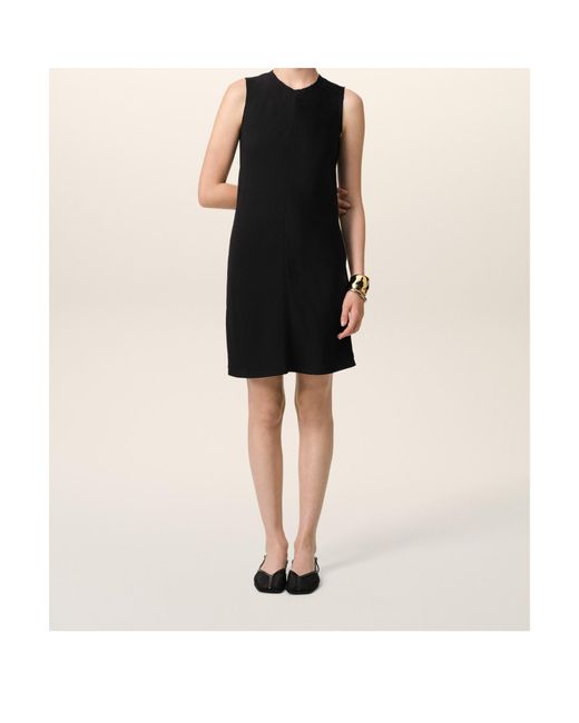 AMI Black Straight Short Dress