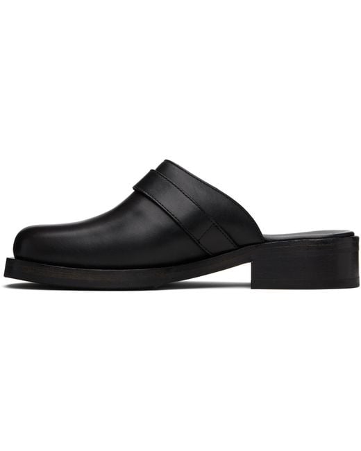 Our Legacy Black Camion Buckle Detailed Mules for men
