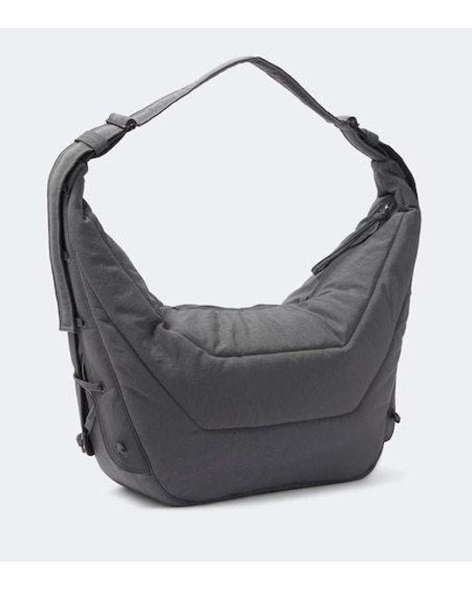 Lemaire Gray Soft Game Large Shoulder Bag for men