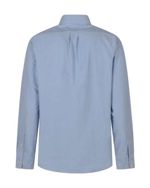 Polo Ralph Lauren Blue Bear Embroidered Shirt for men
