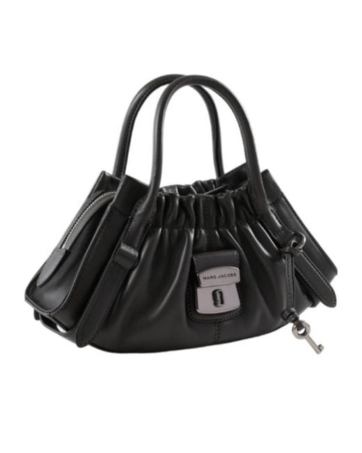 Marc Jacobs Black Cristina Ruched Tote Bag