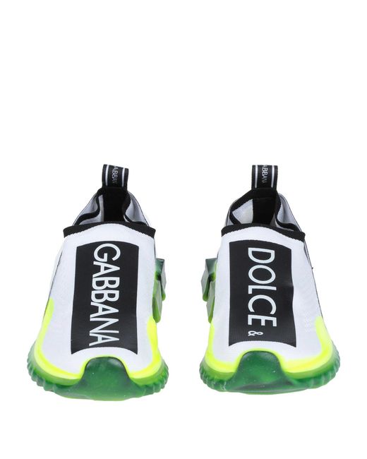 Dolce & Gabbana Green Color Block Sneakers