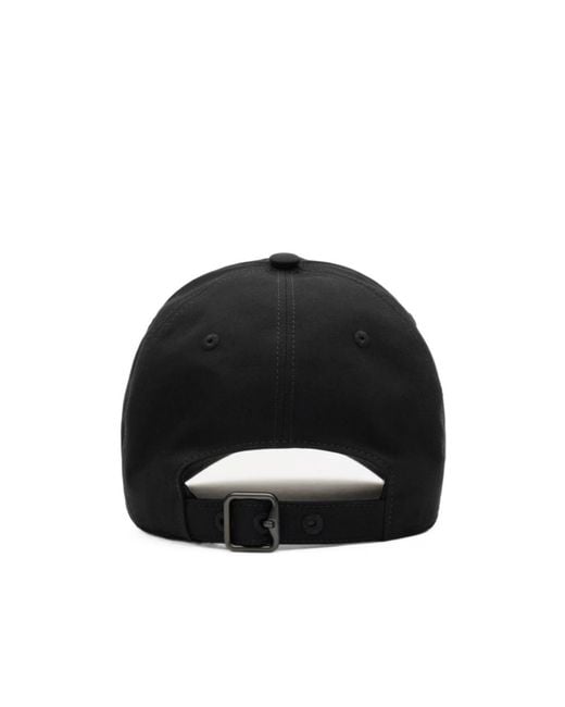Burberry Black Logo Gabardine Baseball Cap