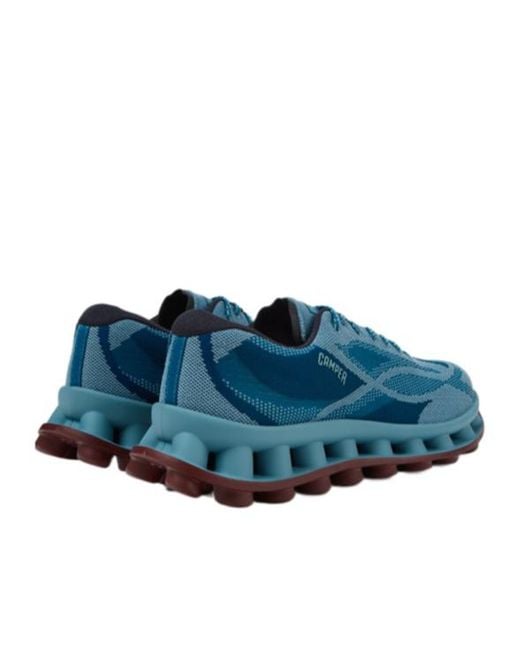 Camper Blue Round-Toe Sneakers for men