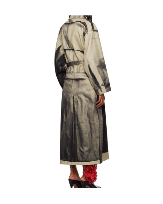 Jean Paul Gaultier Multicolor 'The Trompe-Lœil' Trench Coat