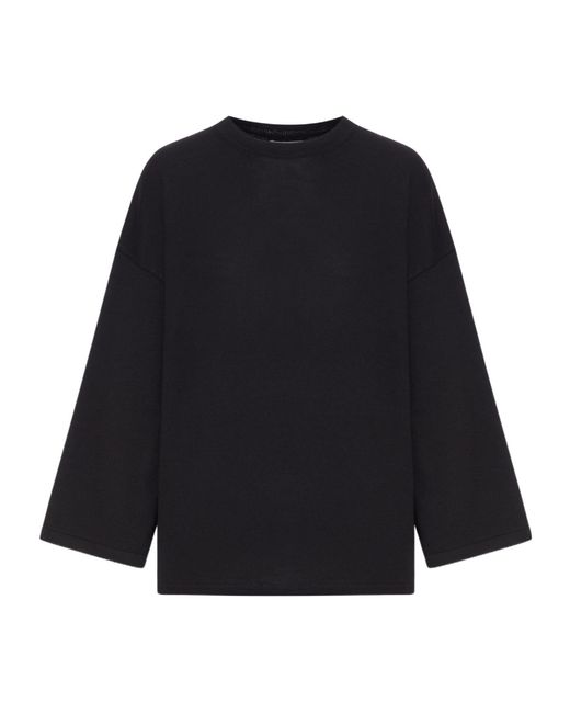 Khaite Black Darcy Top