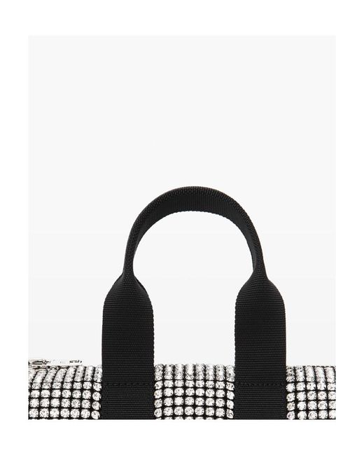 Alexander Wang Black Cruiser Crystal Mini Duffle Bag
