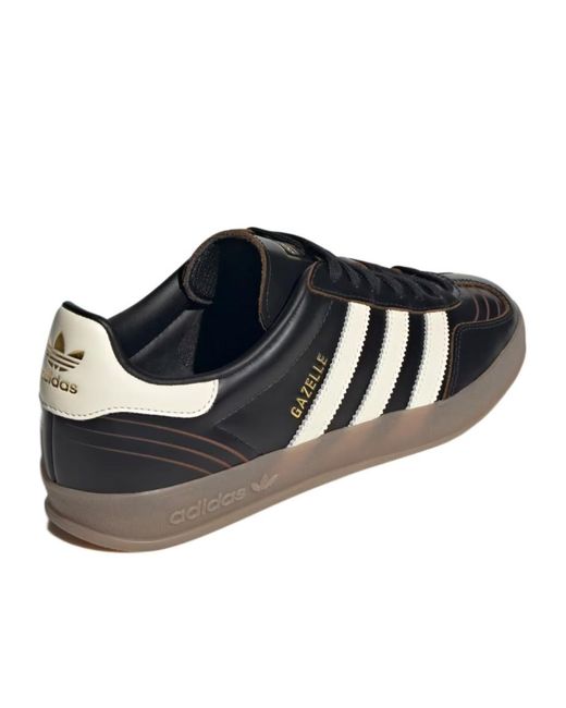 Adidas Originals Black Gazelle Indoor Low-Top Sneakers for men