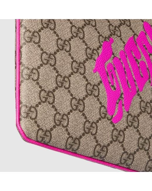 Gucci Pink Small Pouch With Print for men