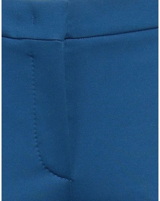 Max Mara Blue High-Waist Tapered Long Pants