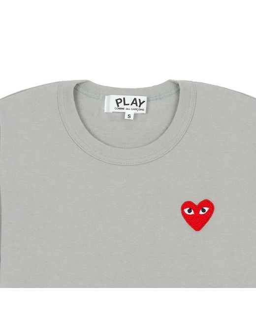 Comme des Garçons Gray Crew Neck T-Shirt