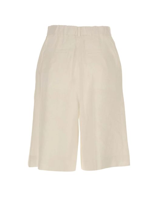 Max Mara White Belt Loop Shorts
