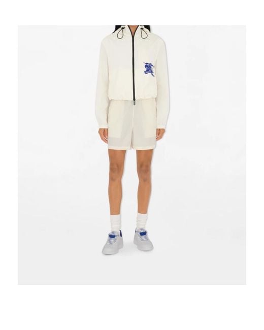 Burberry White Platform Sneakers
