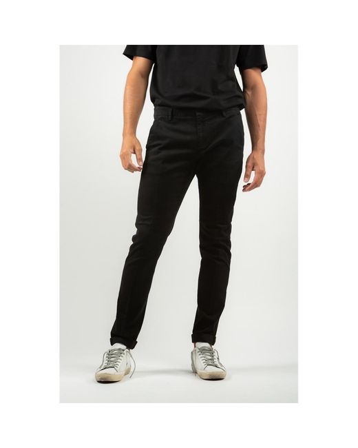 Dondup Black Gaubert Slim-Fit Trousers for men
