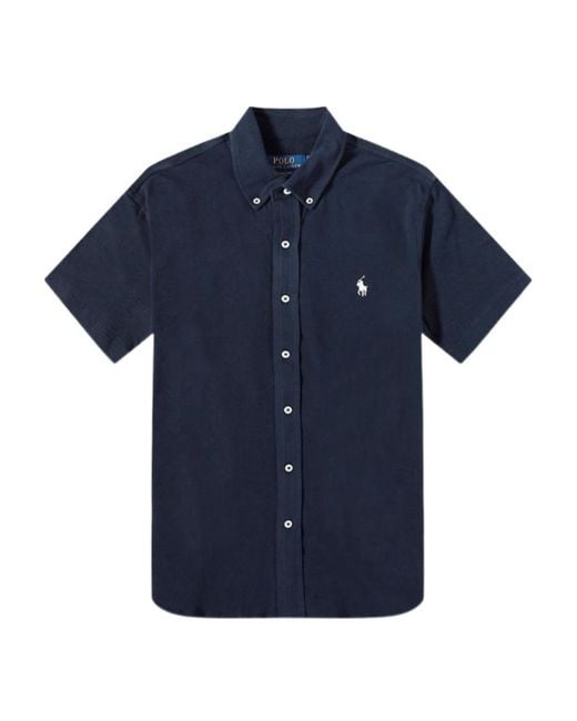 Polo Ralph Lauren Blue Classic Pique Shirt for men