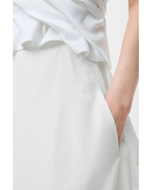 Loewe White Wrap Skirt