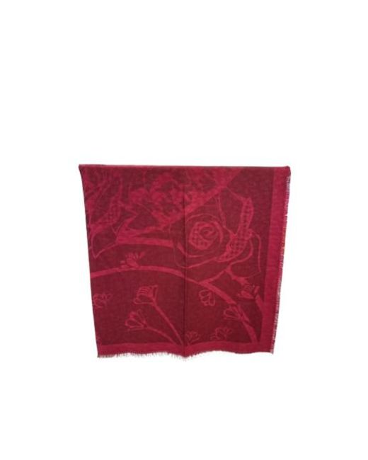 Dior Red Pattern Scarf