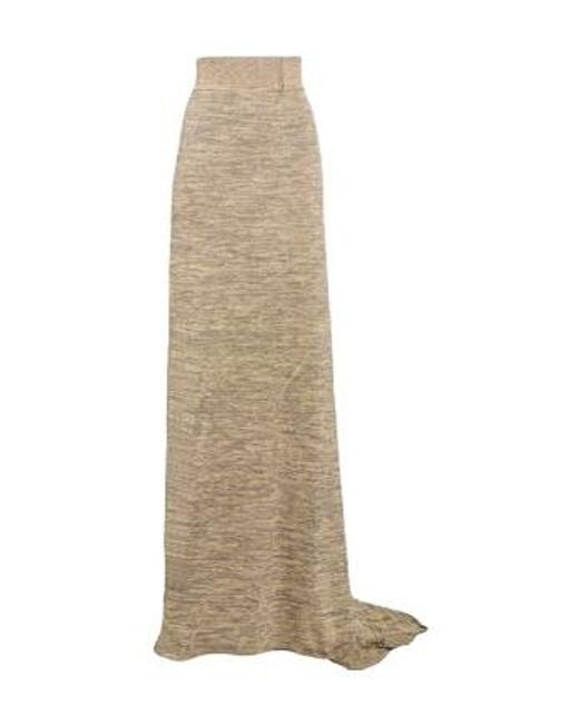 Rick Owens Natural Long Skirt