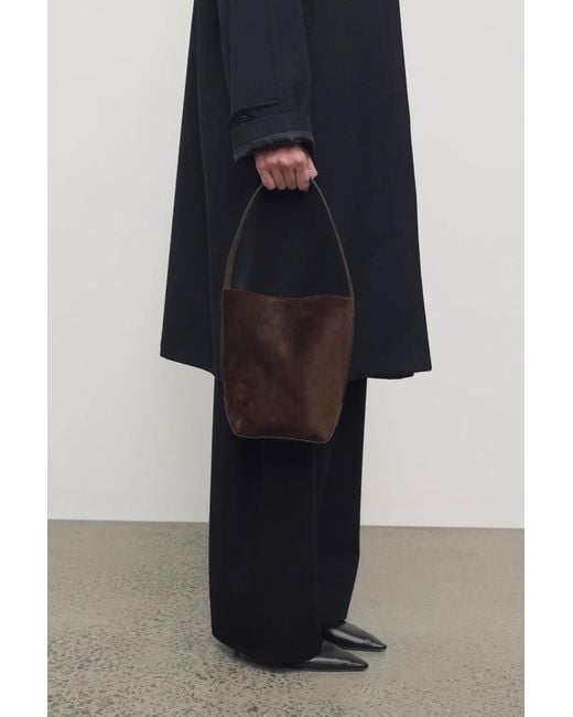 The Row Brown Small N/S Park Tote Edge Leather Bag