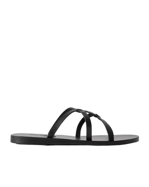 Ancient Greek Sandals Brown Egopi Slippers