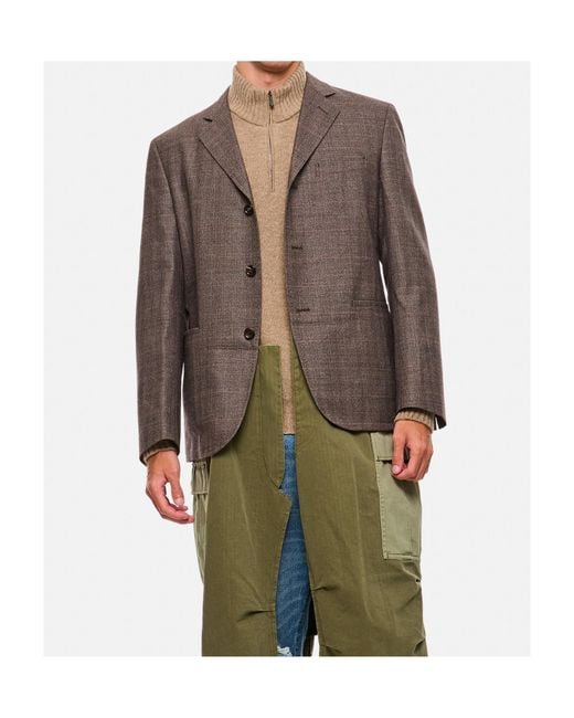 Junya Watanabe Brown Single-Breasted Blazer for men