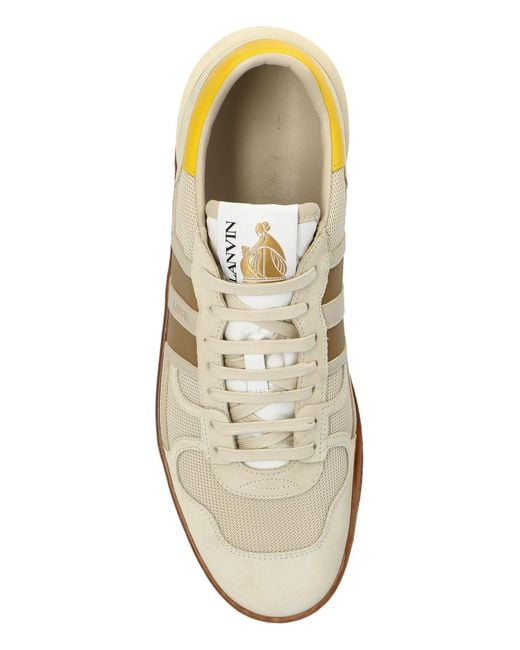 Lanvin Brown Clay Mesh Sneakers for men