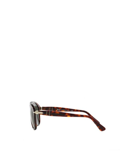 Persol Green Oval Frame Sunglasses