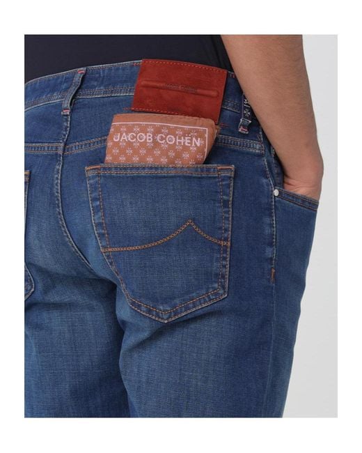 Jacob Cohen Blue Belt Loops Jeans for men
